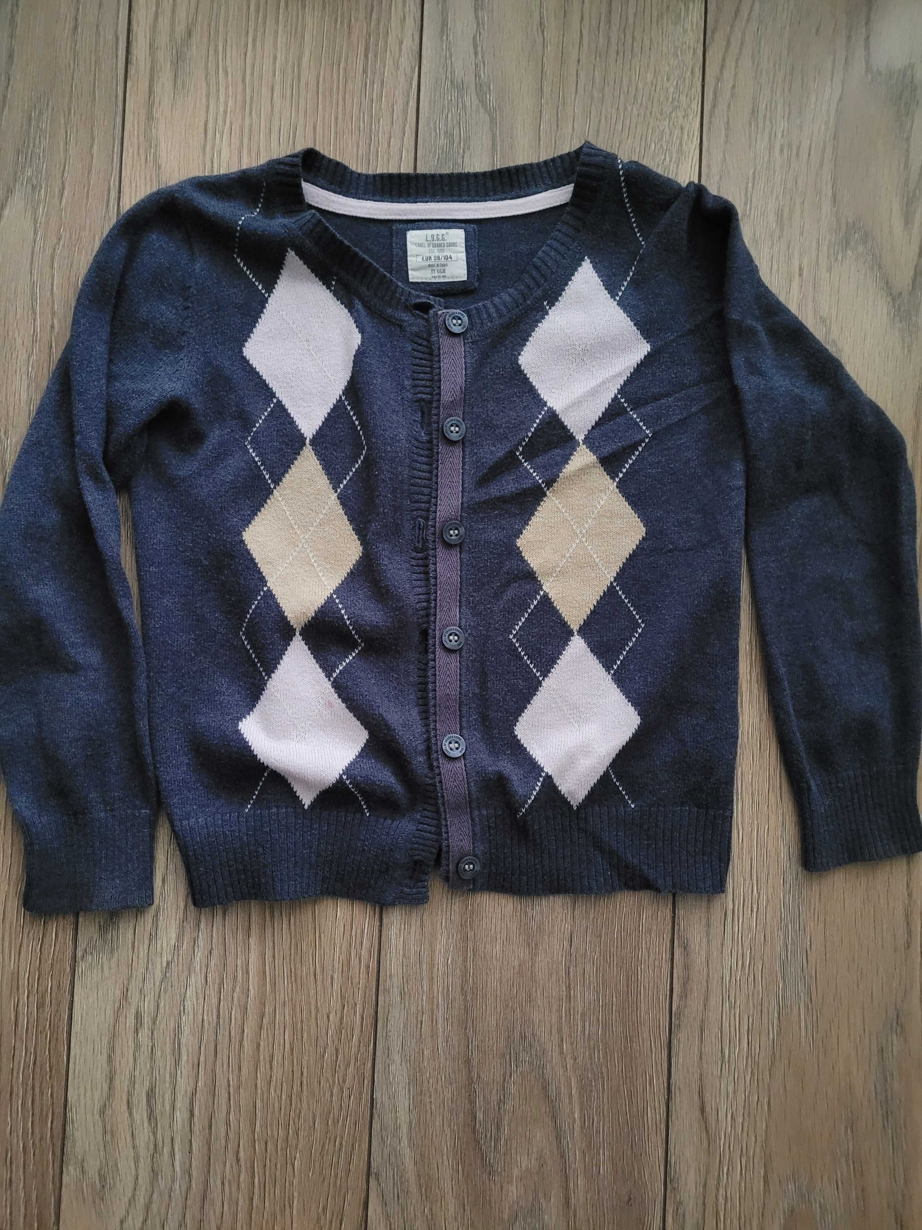 Sweterek dziewczęcy H&M r. 98/104