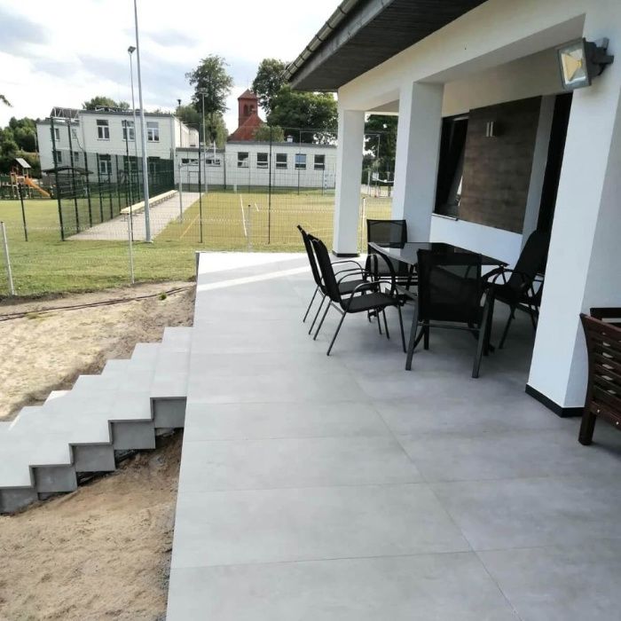 Płytka Gres Tarasowy Ark Silver 90x60x2 cm Taras Balkon Garaż Schody
