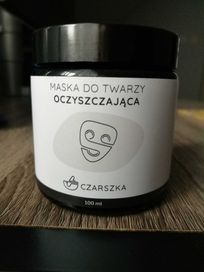 Oczyszczająca maska do twarzy Czarszka wegańska naturalna