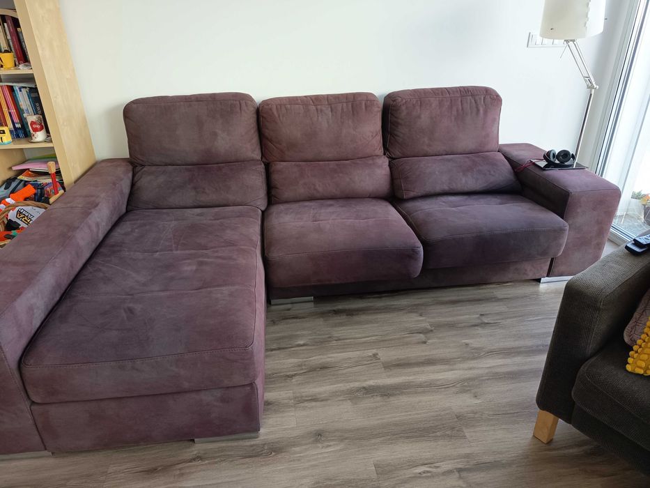 Sofá com chaiselongue