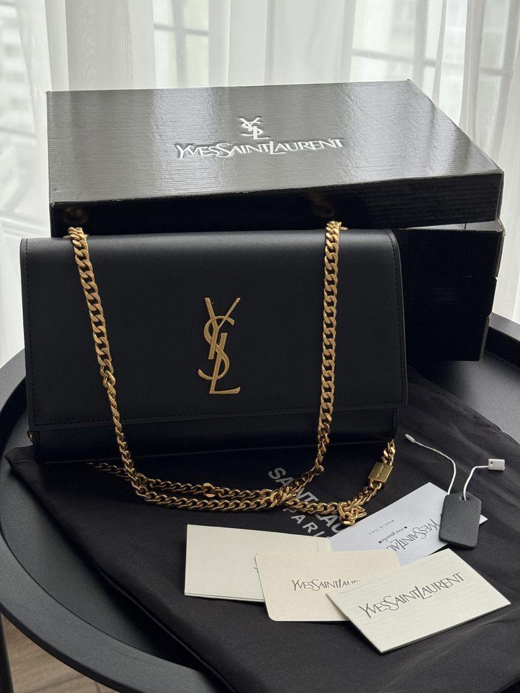 Шкіряна сумка Yves Saint Laurent / ив сен лоран / YSL