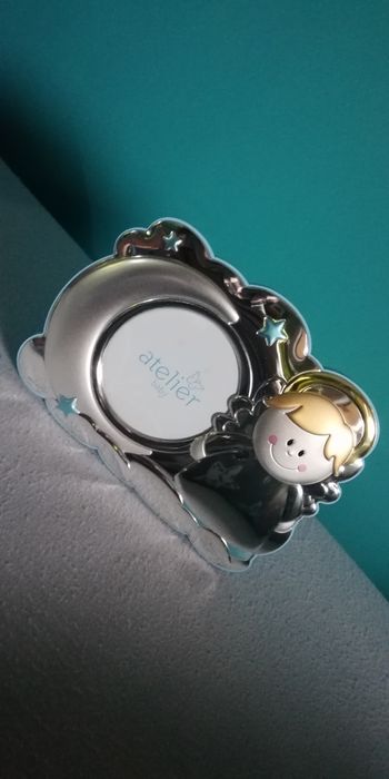 Srebrna ramka ma Zdjęcie Atelier baby