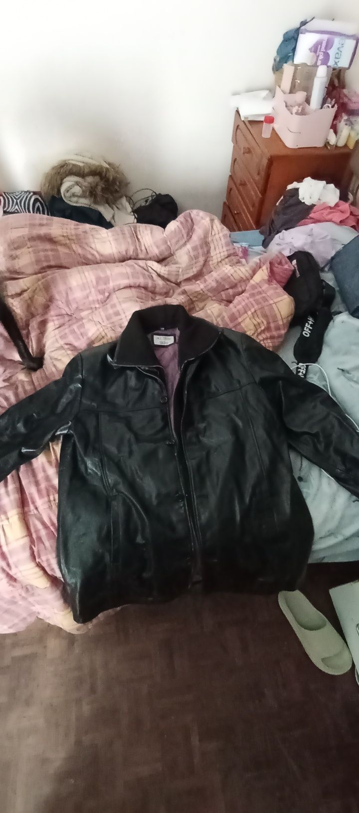 Casaco de cabedal masculino alter ego