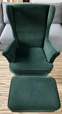 Ikea Strandmon fotel zielony Polecam
