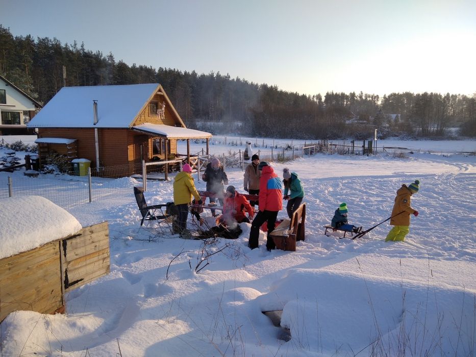 Domek nad jeziorem na kaszubach BALIA JACUZZI