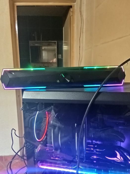 barra de som usb e bluetooth RGB