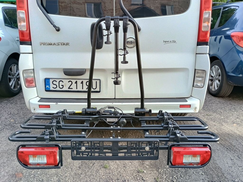 Bagażnik rowerowy na hak MFT platforma na 3 rowery udźwig 80 kg