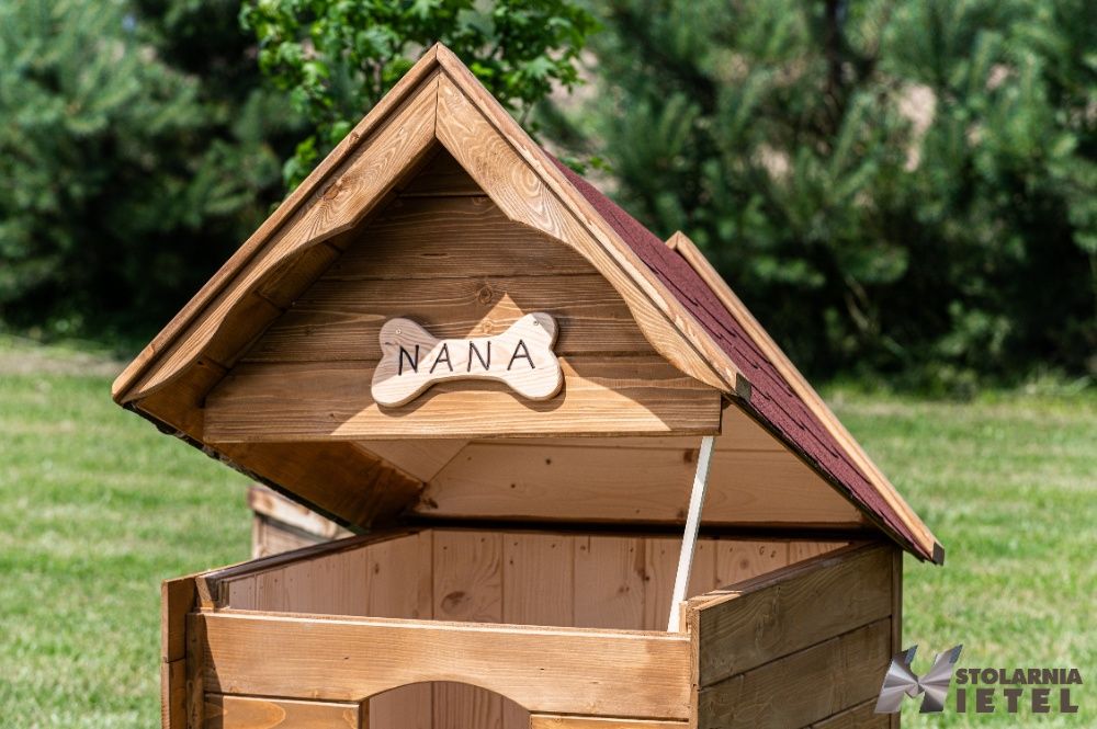 Duża buda dla psa Producent Grawer na kości GRATIS Wysyłka