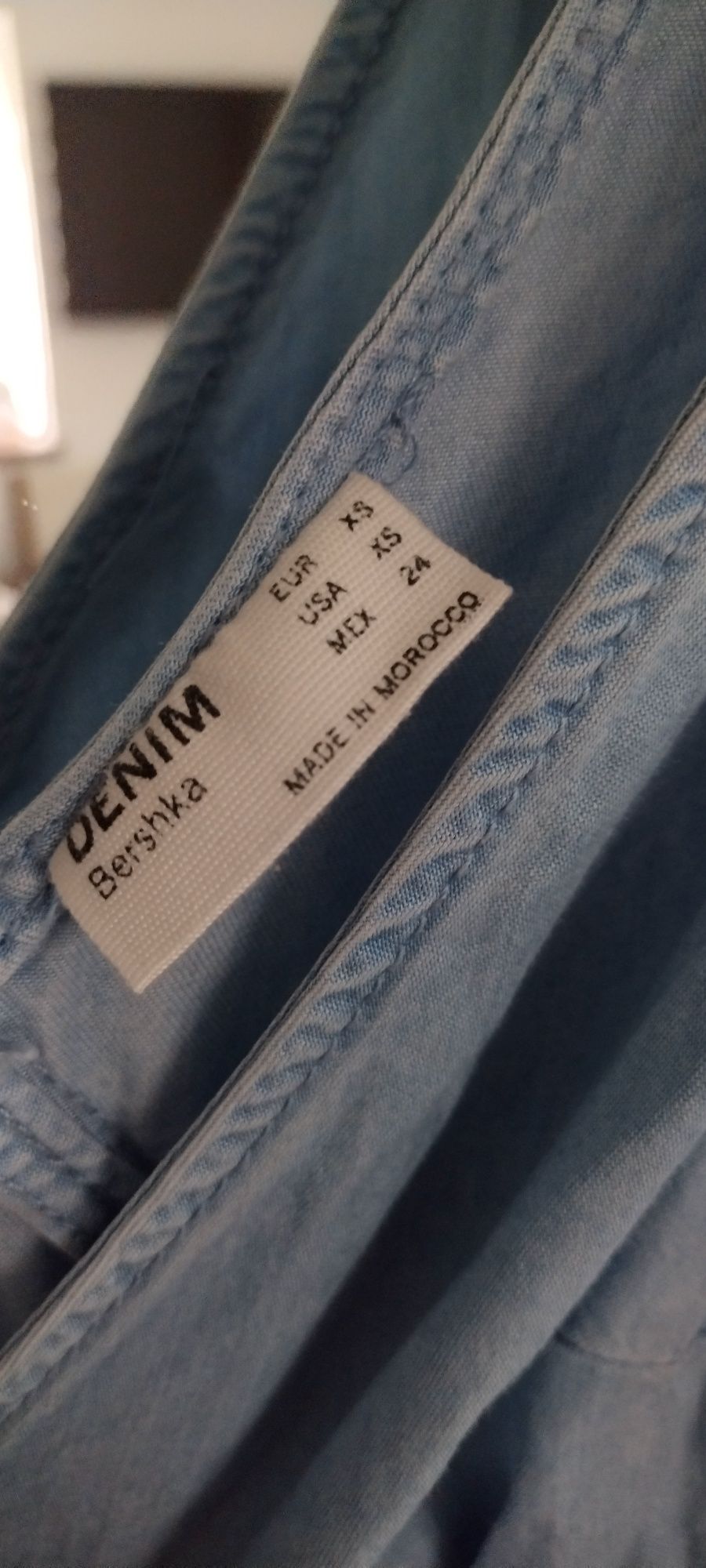 Kombinezon XS 34 Bershka a'la jeansowy