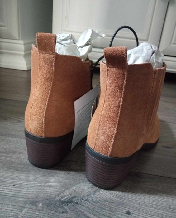 Nowe buty botki skórzane damskie rozmiar 39