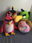 Lote 4 peluches Angry Birds