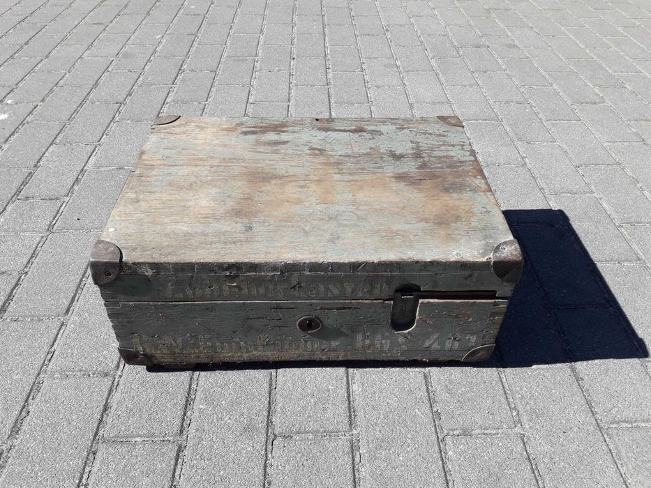 Stara skrzynia drewniana Niemcy II WŚ Kriegsmarine Luftwaffe Wehrmacht