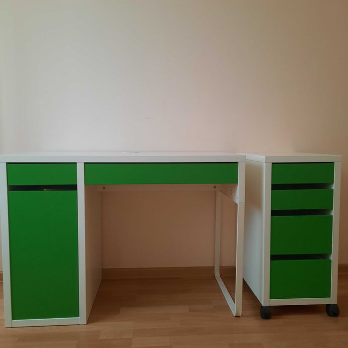 Biurko z dostawką + krzesło