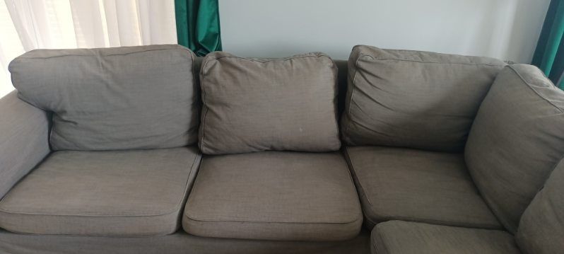 Narożnik.4 osobowy Ikea ektorp  ciemnoszary megawygodny