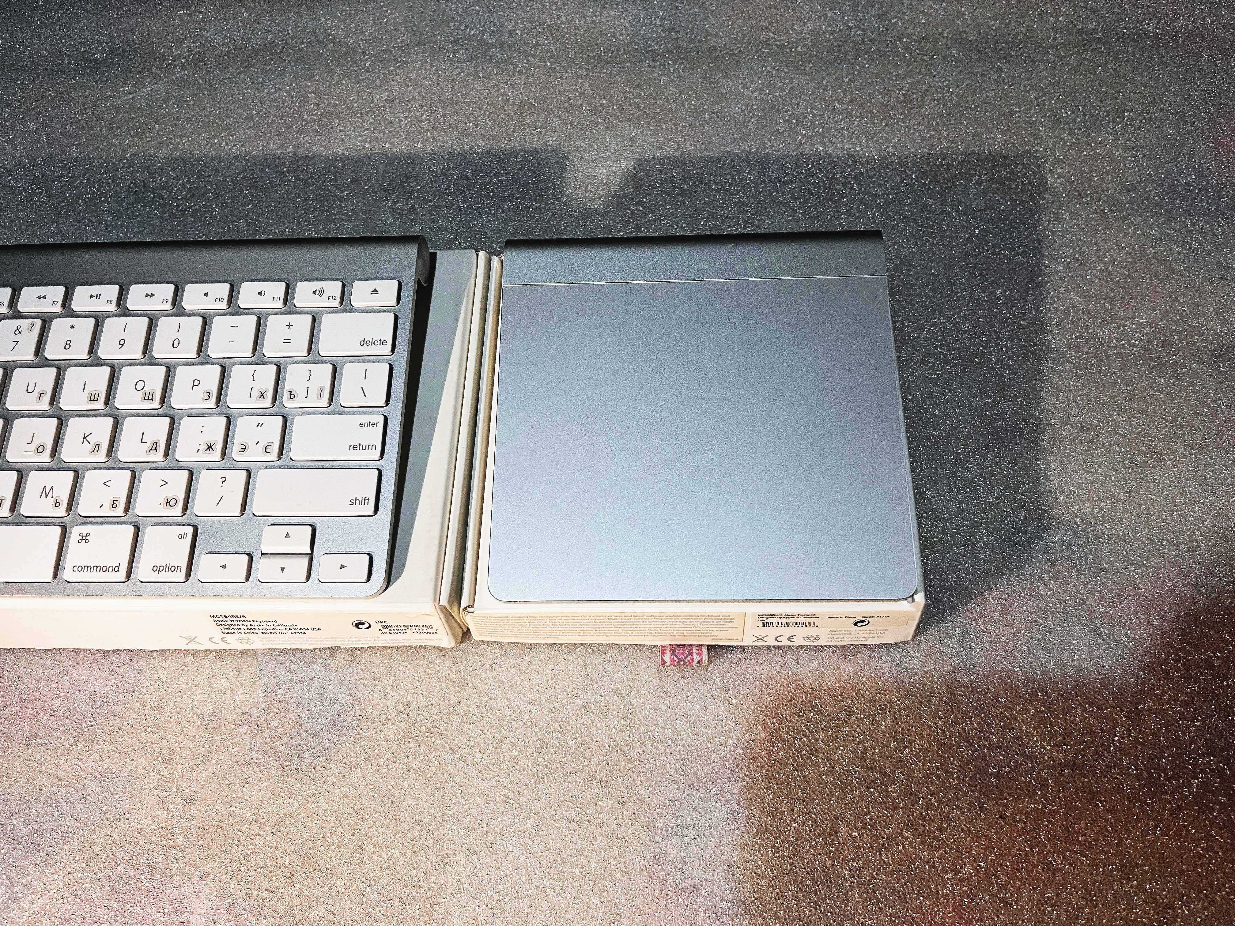 набор Apple Magic Keyboard + Magic trackpad silver/клавиатура+трекпад