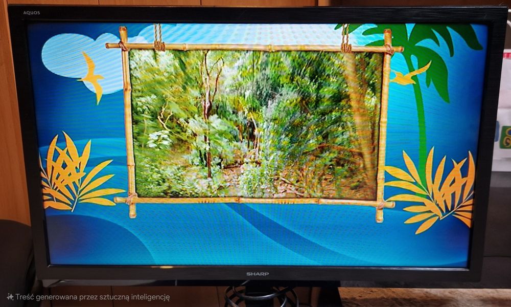 Telewizor LCD Sharp 24 całe z odtwarzaczem DVD
