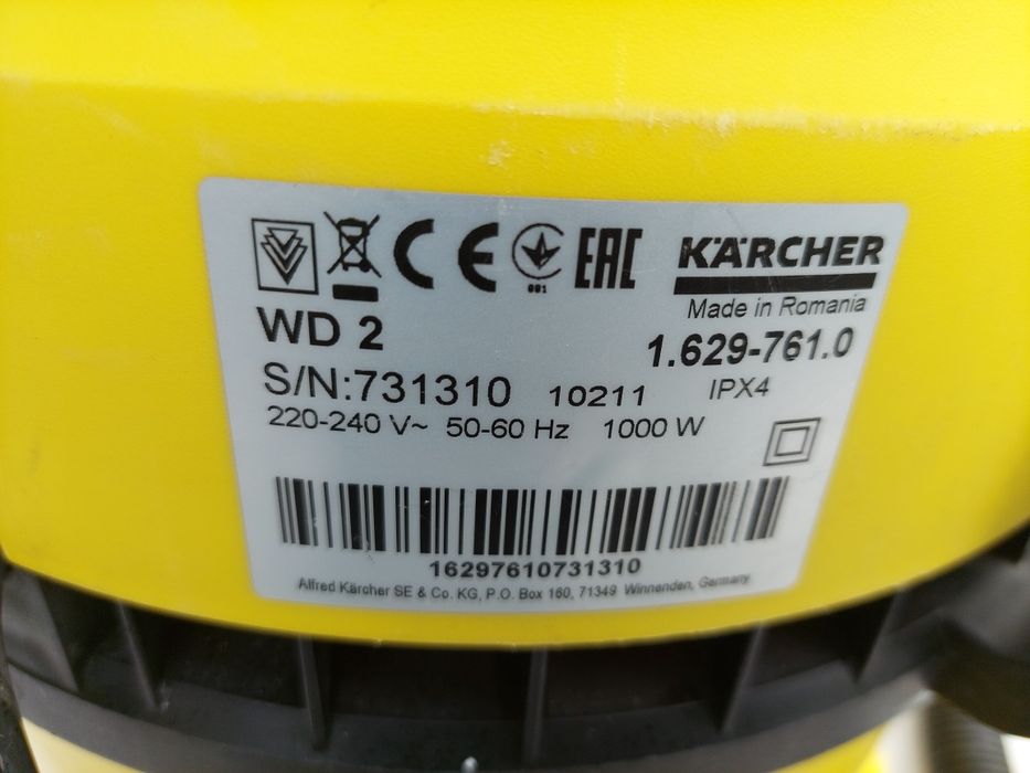 Odkurzacz piorący karcher wd 2
