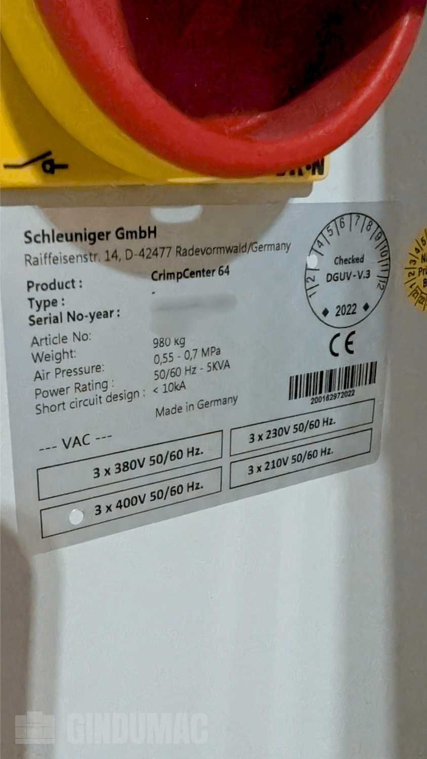 Schleuniger CrimpCenter 64 - automatyczna linia do kabli 2022