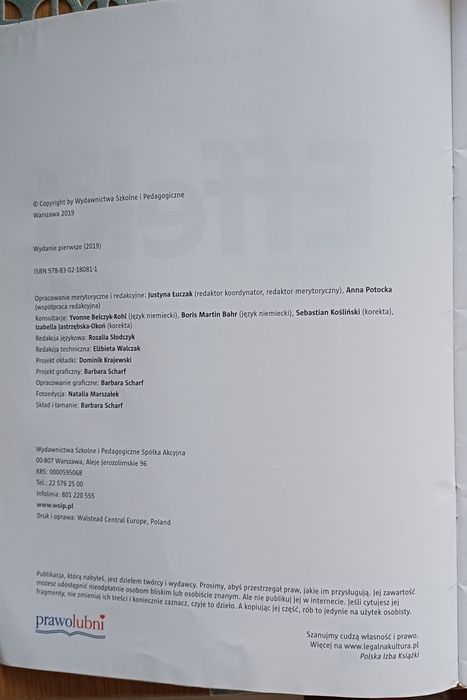 Effekt 1 zeszyt ćwiczeń język niemiecki  dla LO I technikum