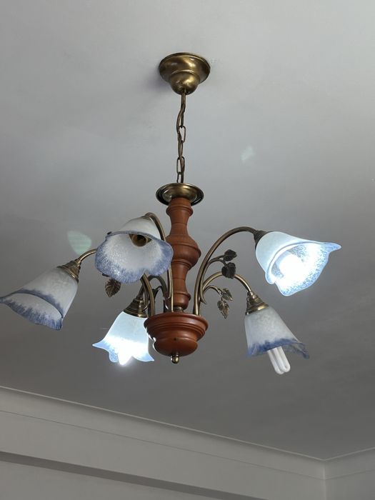 Candeeiro vintage de 5 focos