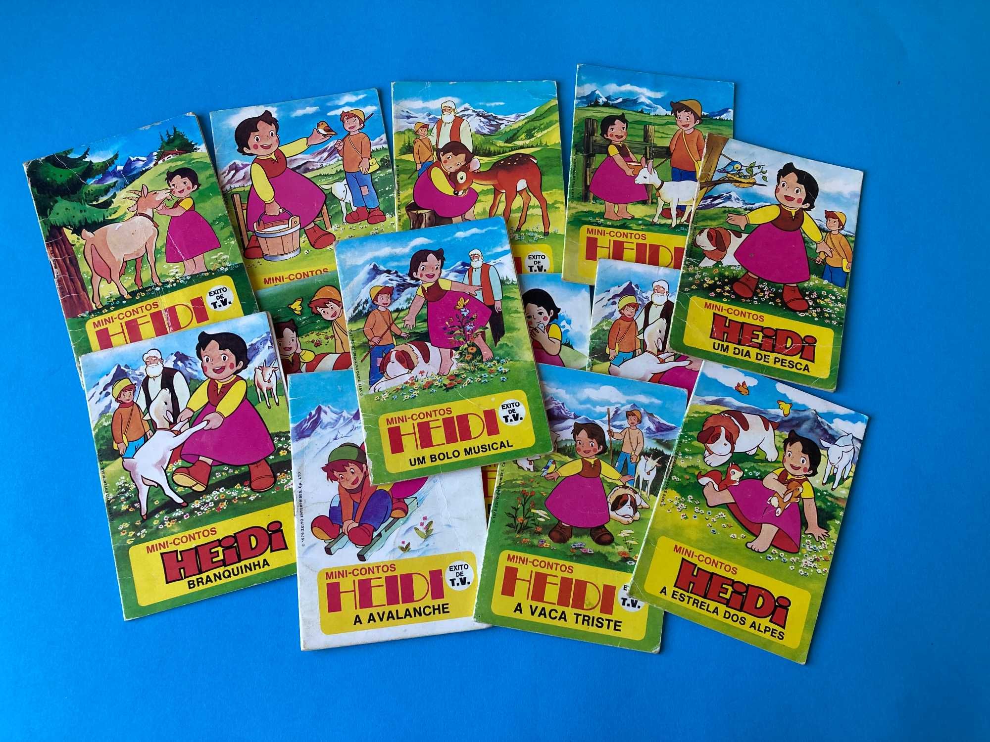 Lote de 13 Livros Mini- Contos Heidi Majora Anos 70