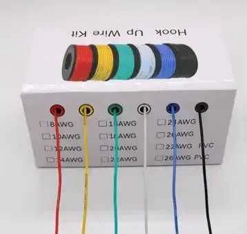 Набір кабелів 22AWG  6шт. ( по 15м) (22awg  Silicone Wire)
