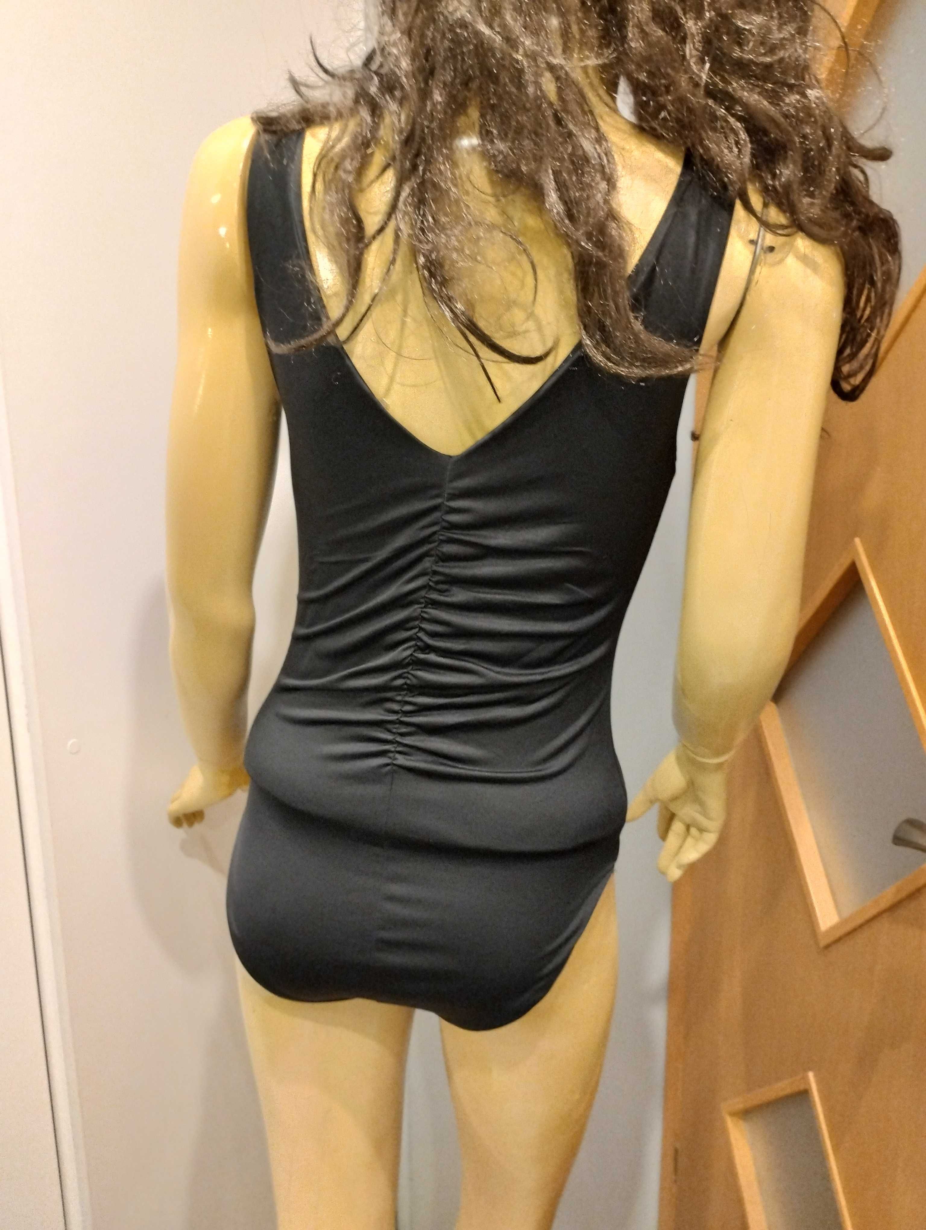 Czarne body satynowe r. S