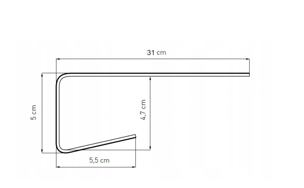Nakładka na parapet PCV 31 x 10 cm orzech