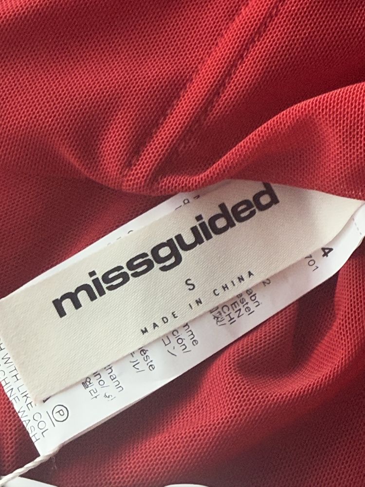 Czerwony nowy gorset corset red missguided  S