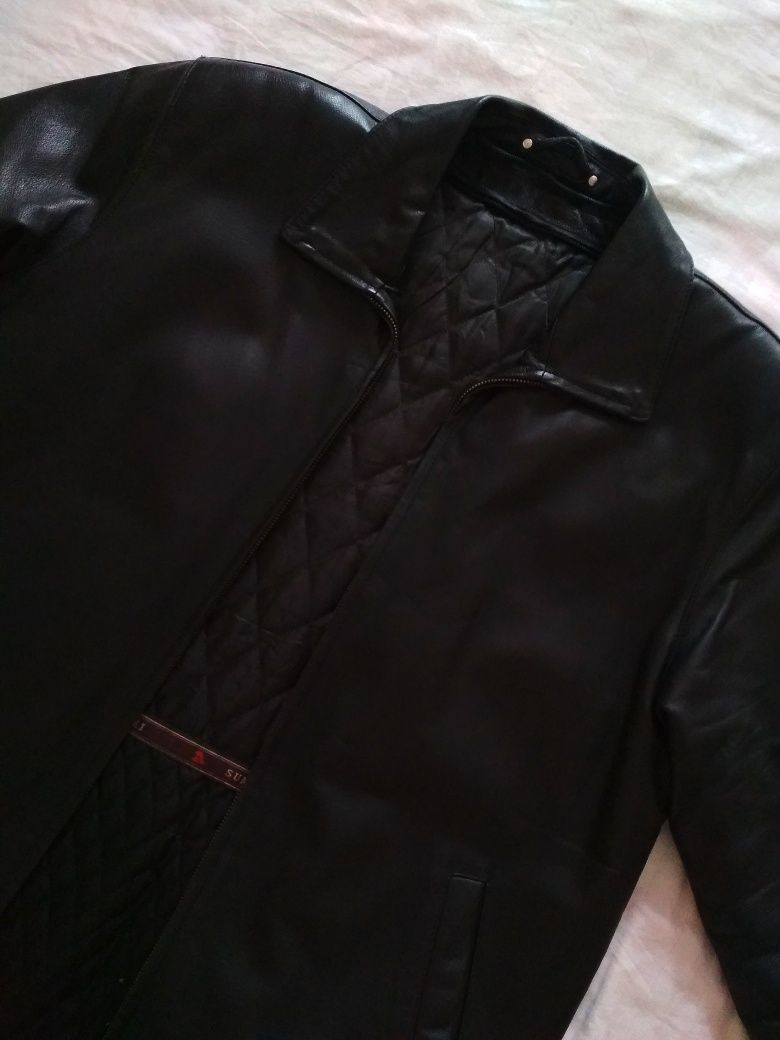 Кожаная куртка SUMEI 4XL осень-зима