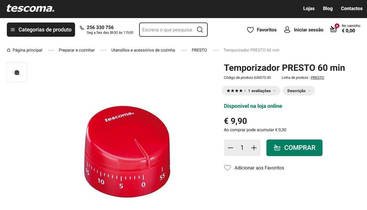 Temporizador Tescoma