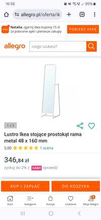 Lustro Ikea biale