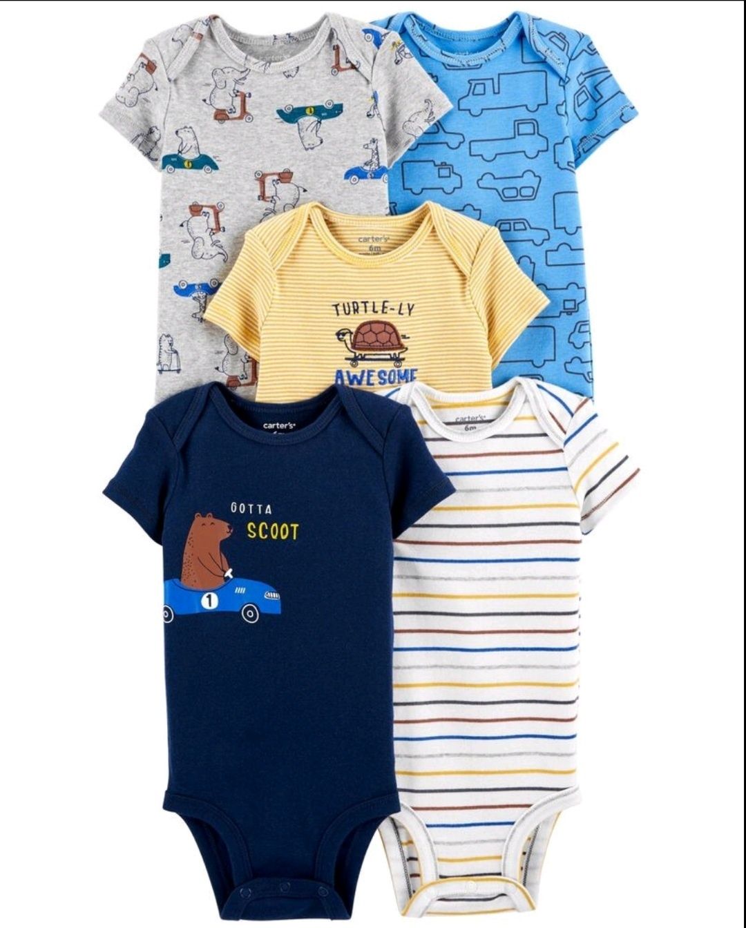 Бодіки Carters 6m, 9m, 12m