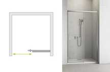 Drzwi do wnęki prysznicowej Radaway Idea DWJ szer.130cm NOWA