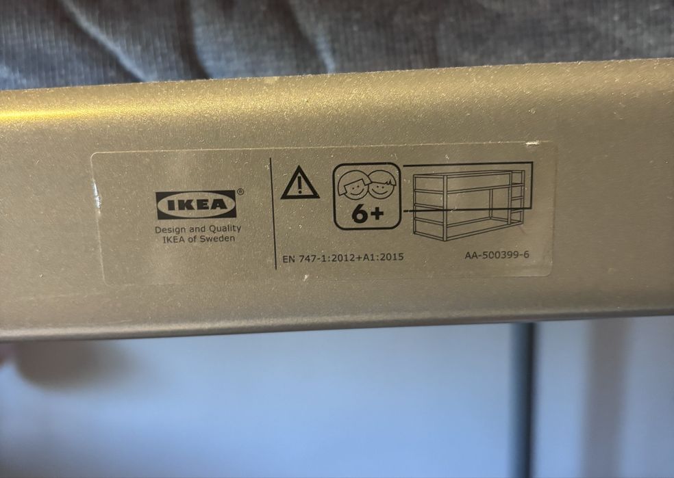 SVÄRTA IKEA Rama łóżka na antresoli, lóżko piętrowe