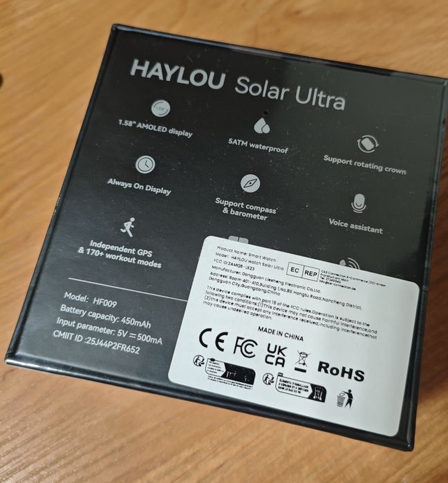 Смарт годинник Haylou Solar Ultra + фірмовий ремінець