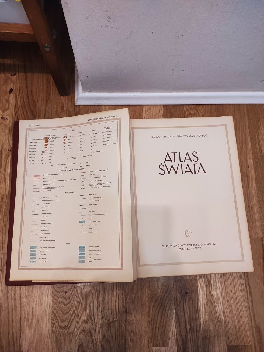 Atlas świata 1962 PWN