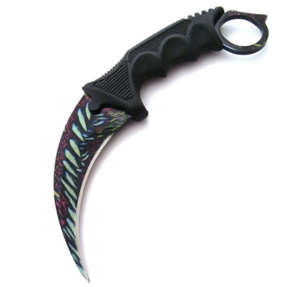 Ostry Taktyczny Nóż Karambit CS:GO Z Pokrowcem Pazur Pokrowiec 062P