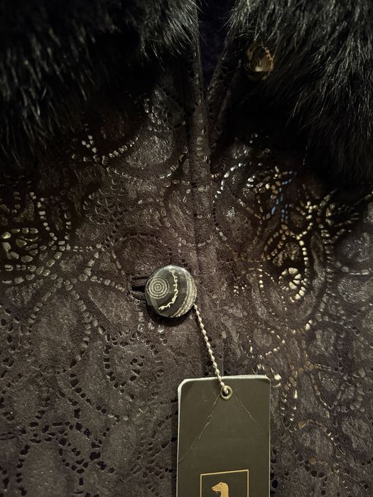 Шуба дублянка з хутром