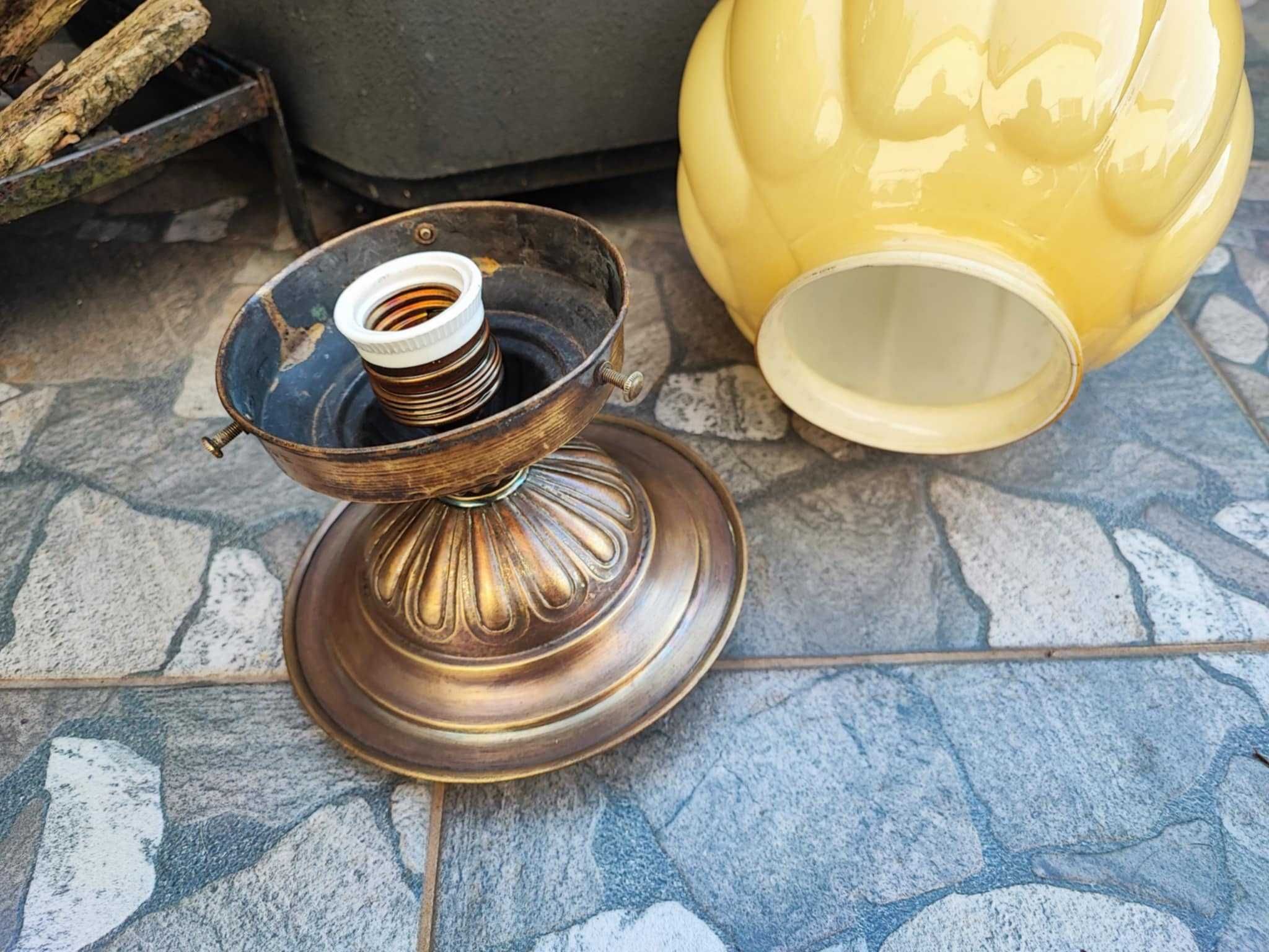 Art deco,mosiężny plafon do hol weranda,łazienka