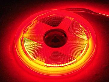 Taśma LED COB Czerwona 5M, IP20 ,60W ,12W/M