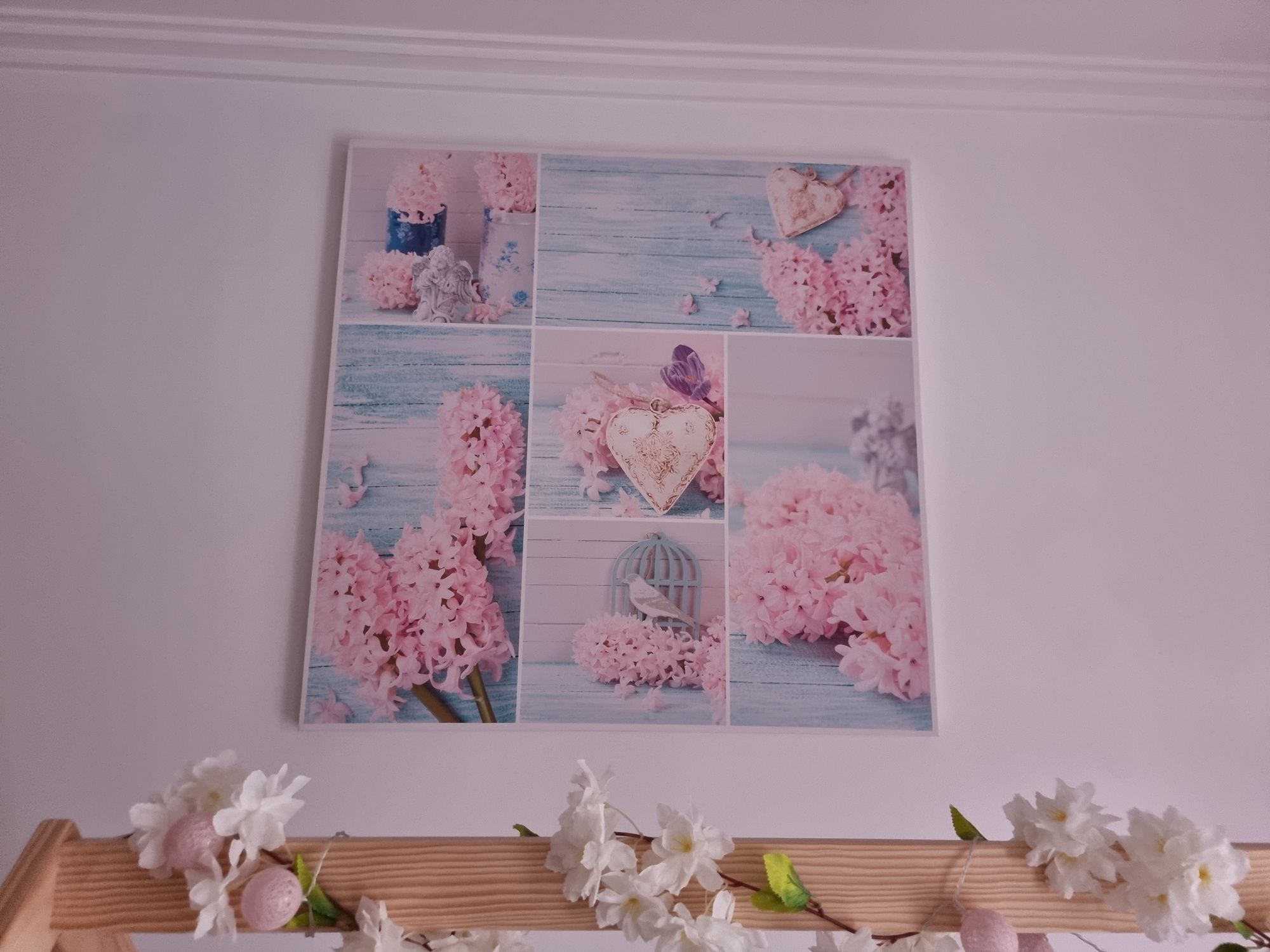 Quadro azul e rosa