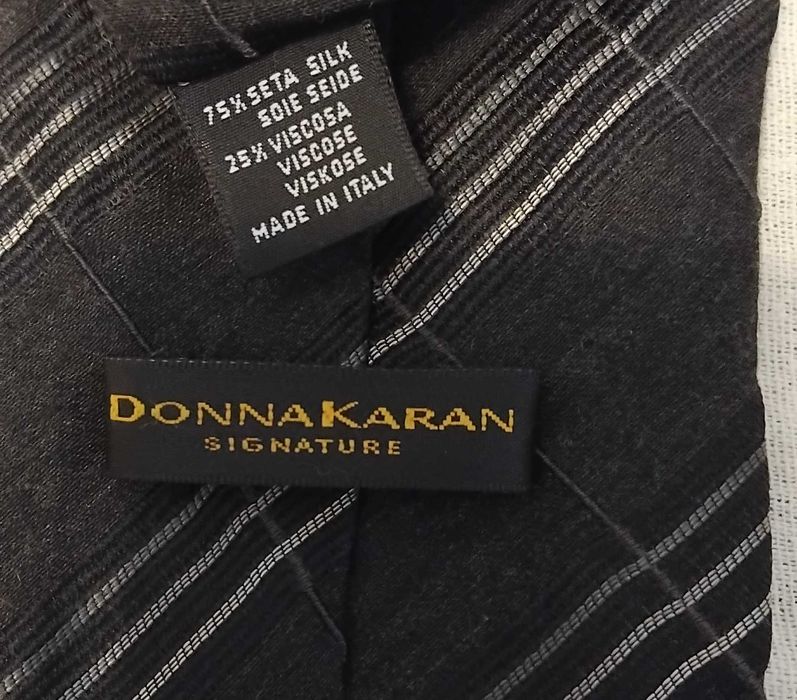 Галстук шелковый Donna Karan signature оригинал Италия