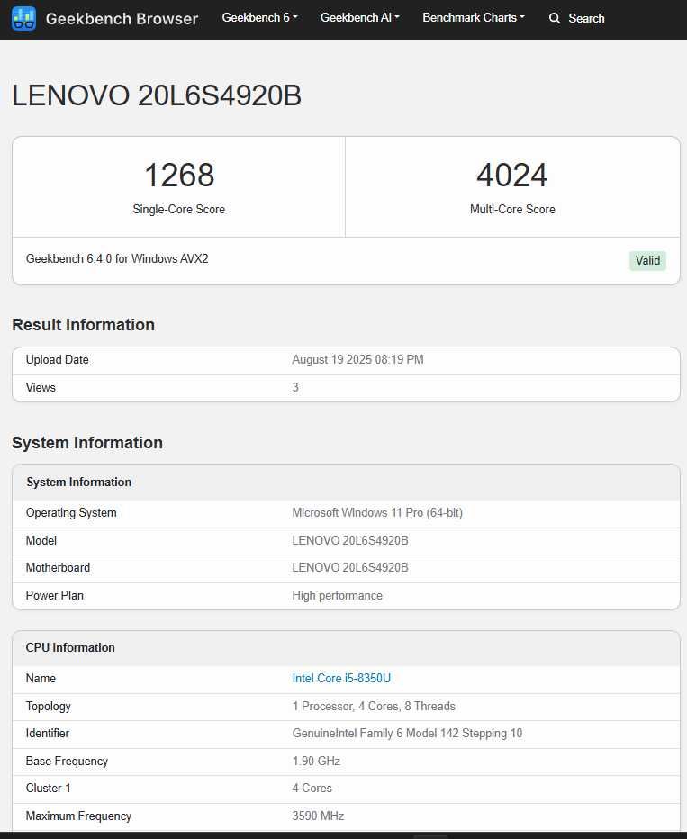 ThinkPad T480 - i5 8350u, 16g, 256nvme, full hd touch, WIFI e 4G