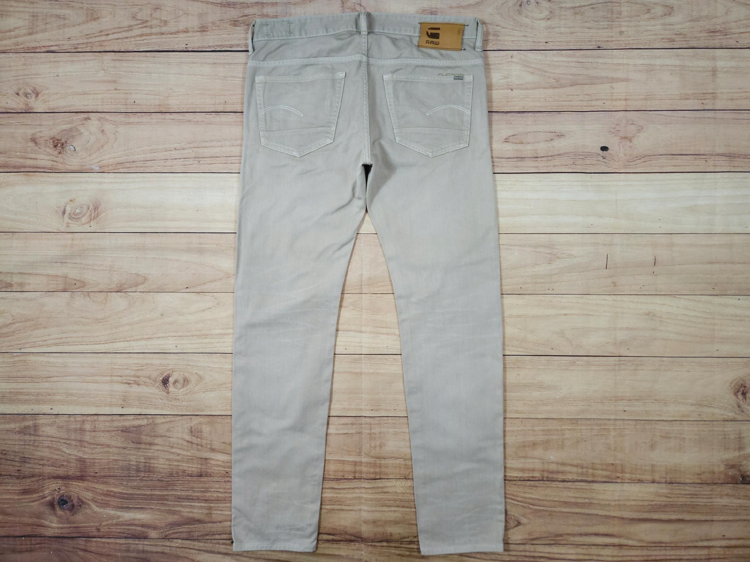 G-STAR Raw Spodnie Jeans Beżowe Męskie r. 36/34