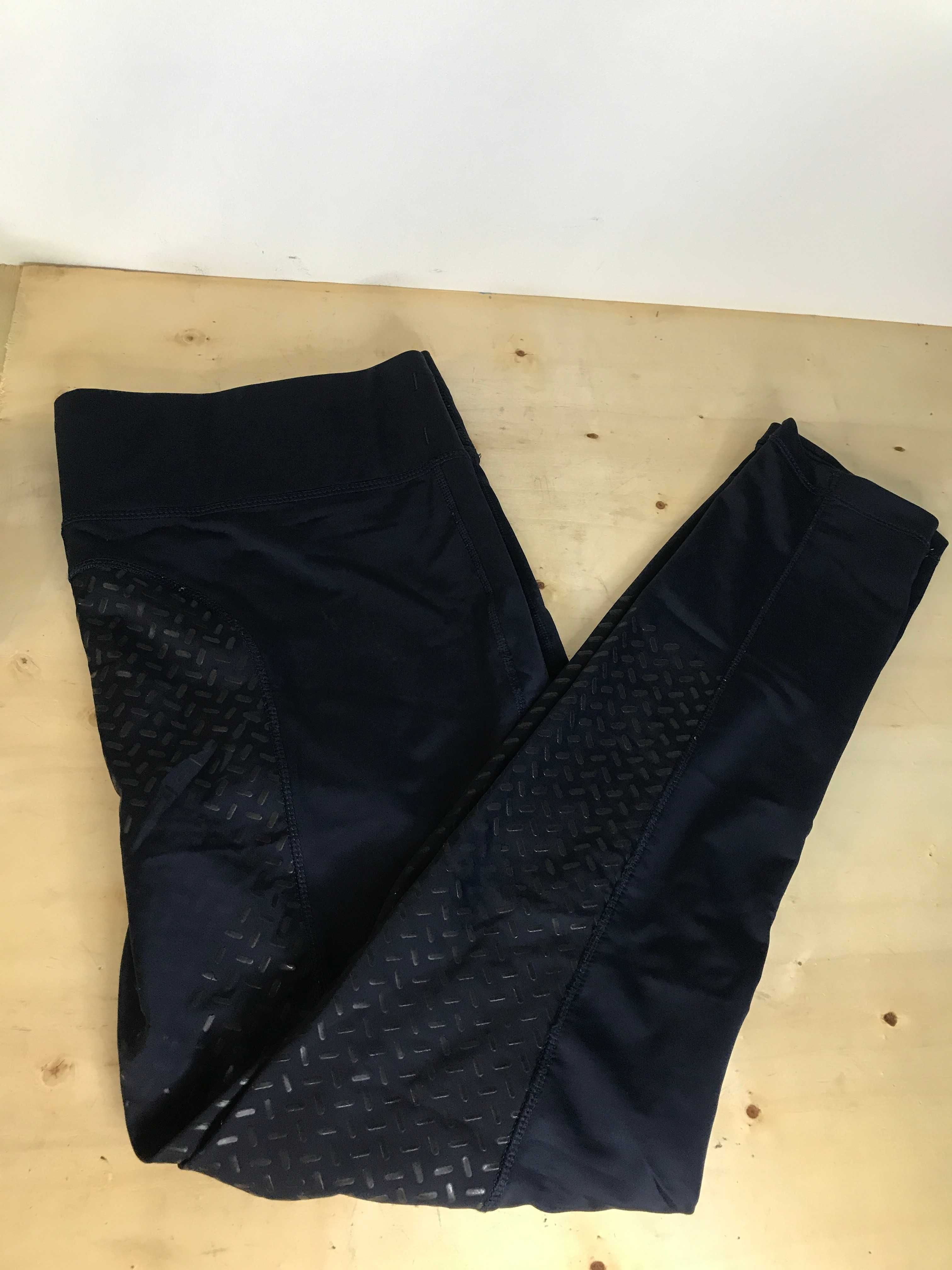 125. Granatowe legginsy jeździeckie Equilibre, rozmiar XXXL (46)