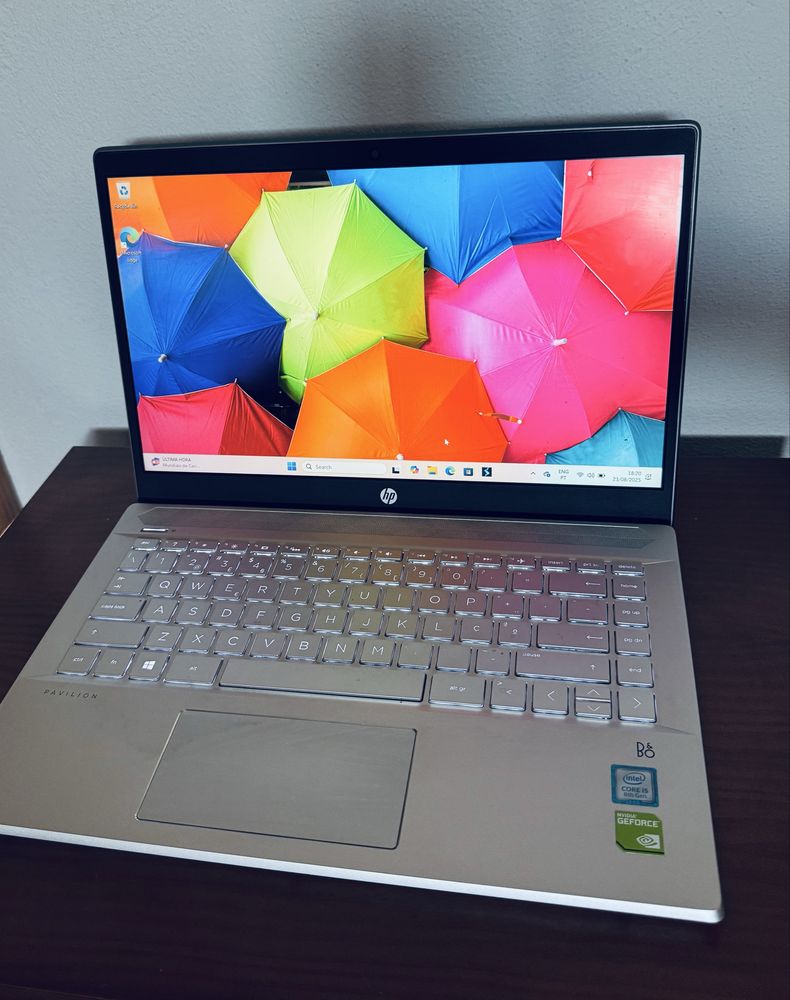 HP Pavilion 14-ce0019np – i5, 8GB RAM, SSD 120GB – Excelente Estado