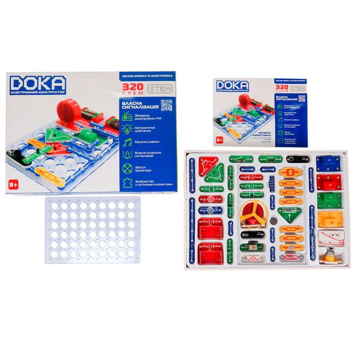 D70707 Конструктор електронний Doka 320 схем