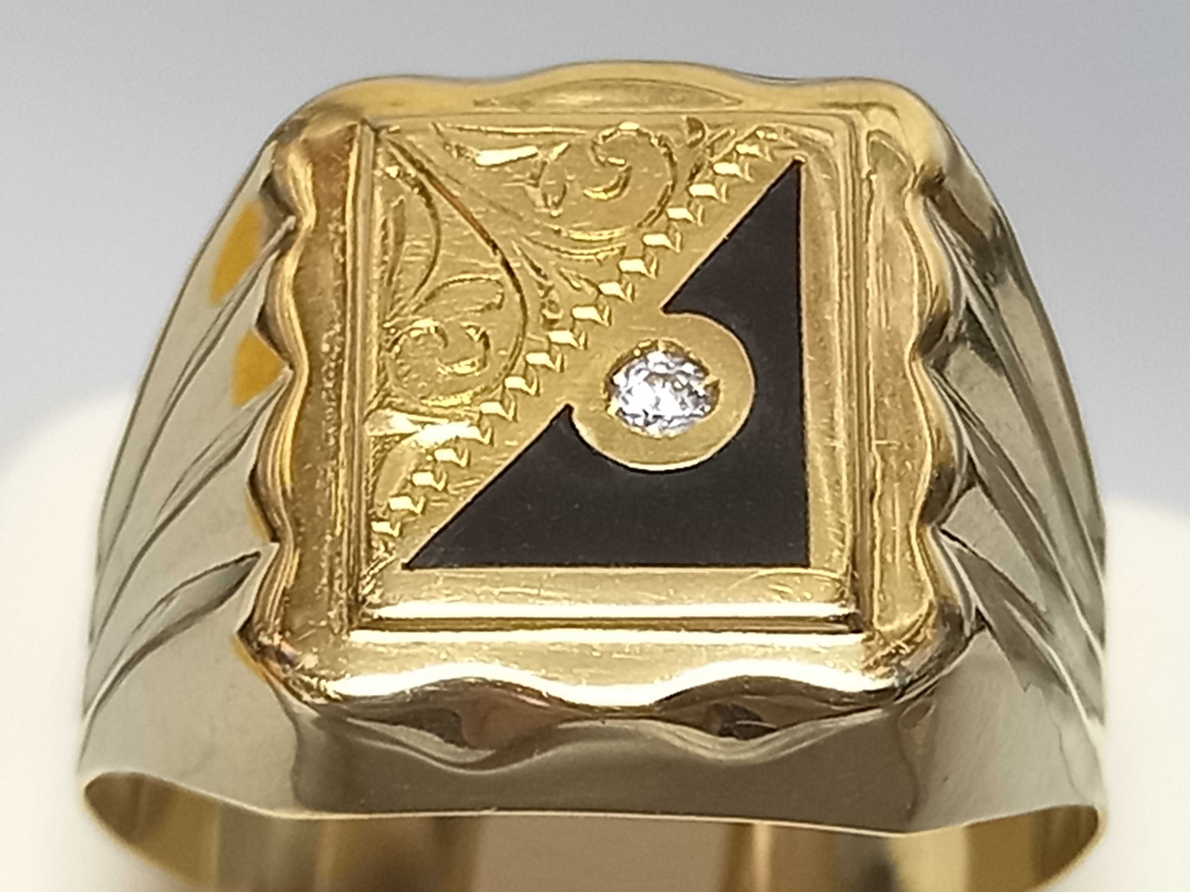 Męski sygnet, złoto 14K, 5,74g rozmiar 33