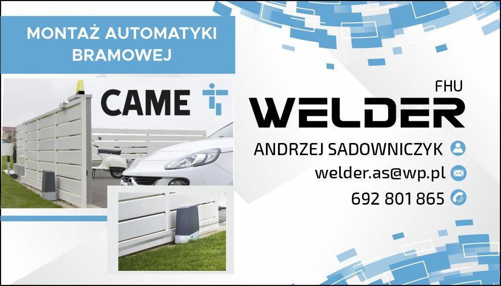 Montaż automatyki bramowej CAME,  napęd